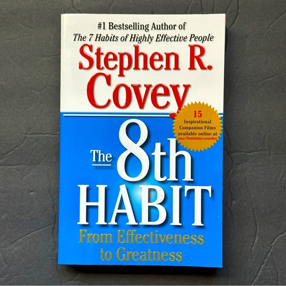PAPERBACK Other - The 8th Habit by Stephen R. Covey | Self-Help, Business | Paperback Book